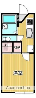 ラポール津田沼A【206号室】の間取り
