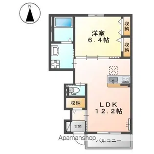 フォルビート【1階】の間取り