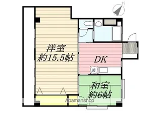 松戸長岡ハイツ【2階】の間取り