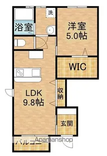 LOTUS住吉【1階】の間取り
