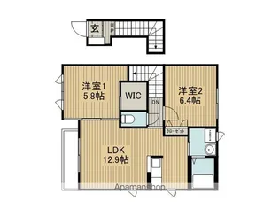 リーリエ B棟【2階】の間取り