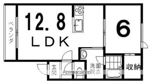 PIATTO【303号室】の間取り