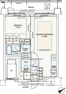 カスタリア鶴見【3階】の間取り