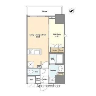 ラティエラ板橋【12階】の間取り