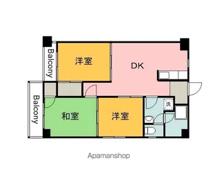 FORWEST長束【302号室】の間取り