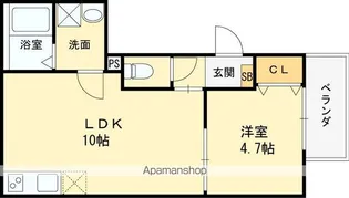 ミ・カーサ吹田豊津【2階】の間取り