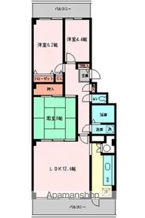 ソフトタウン武蔵野【5階】の間取り