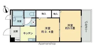 フィネス中屋敷【3階】の間取り