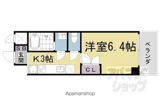 グランデコート薬大NORTH【205号室】の間取り