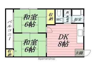 コスモハイツ【203号室】の間取り