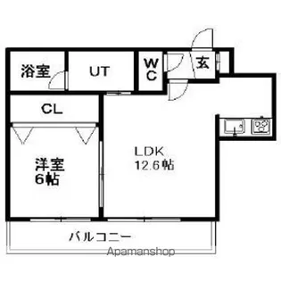 ラプラス裏参道【703号室】の間取り