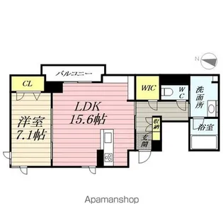 ベレオ・花京院【3階】の間取り
