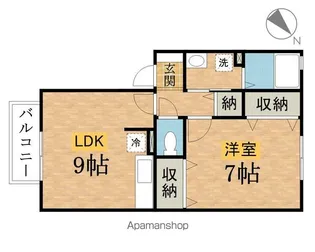 東京都八王子市寺田町【アパート】の間取り