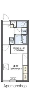 レオパレス羊ヶ丘 康【201号室】の間取り
