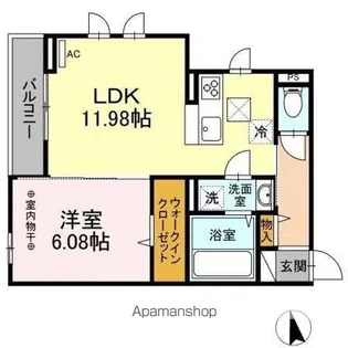 ルミエール富士見【1階】の間取り