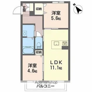 シャーメゾンルシエール【2階】の間取り