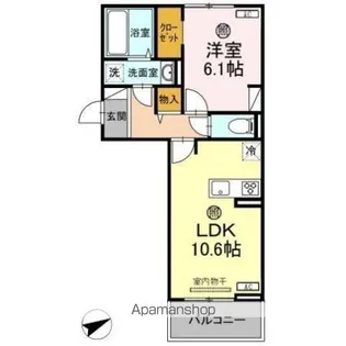 ROSE COURT(ローズコート)【2階】の間取り