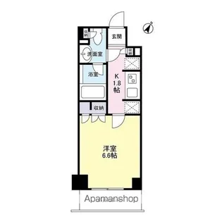 コスモリード目黒学芸大学イースト【4階】の間取り
