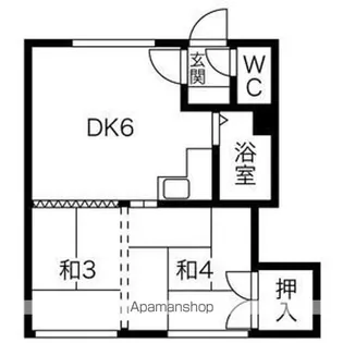 くぼたハイツ【2階】の間取り