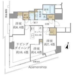 Brillia Tower堂島【5階】の間取り