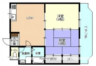 カルチェ田中【3階】の間取り