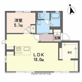 ジュネス太田【102号室】の間取り