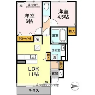 フロレスタ【1階】の間取り