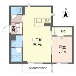 カナルヴィラ【101号室】の間取り