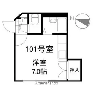 ヒュース平岸G【101号室】の間取り