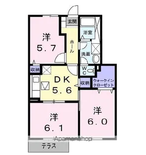 カシオペア・Ⅱ【1階】の間取り