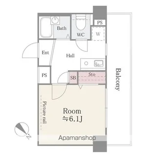 アルテーヌ新横浜【9階】の間取り