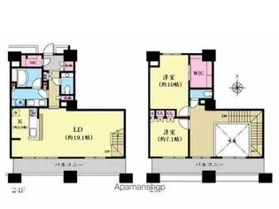 2LDKの間取り画像