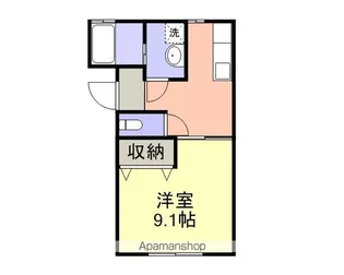 八代ガーデンハイツB【1階】の間取り