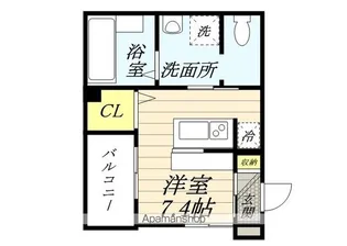 モントレー岸谷【2階】の間取り