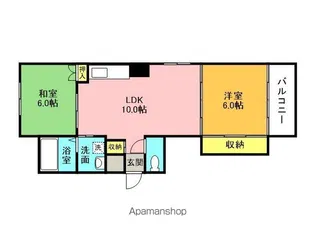 アダチイエム【3階】の間取り