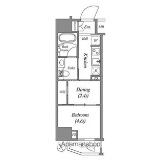 ARKMARK水天宮前Ⅰ【6階】の間取り