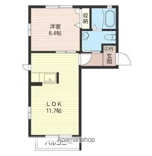 群馬県邑楽郡大泉町坂田5丁目【アパート】の間取り