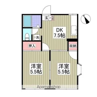 メゾン寿B【101号室】の間取り