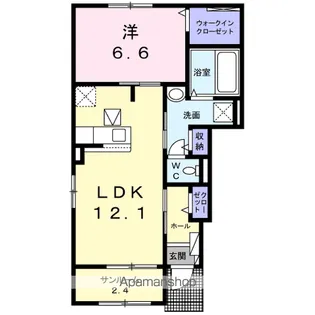 ピンズ唐津Ⅳ【1階】の間取り