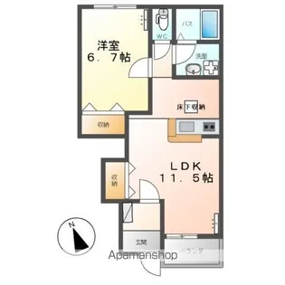 MORE AND MORE(モア アンド モア)【1階】の間取り