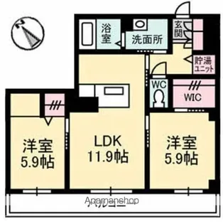 グランベレオ川口【3階】の間取り