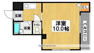 ミドゥスジ堺Ⅱ【111号室】の間取り