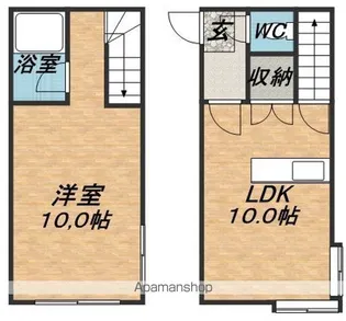 AMS美園【103号室】の間取り