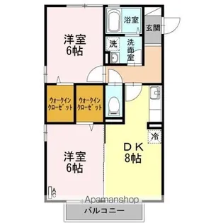 アーバン大悟法【106号室】の間取り