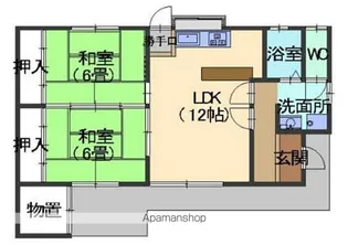 宮城県大崎市古川字上古川【一戸建】の間取り