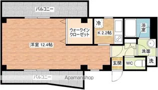 プラスパー築町【8階】の間取り