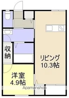 プレベールⅤ【103号室】の間取り