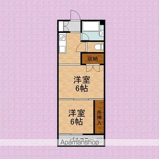 グロリアスマンション新河岸【207号室】の間取り