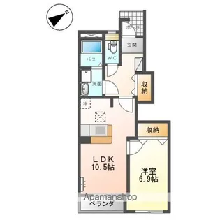 サイネリア プレイス【1階】の間取り