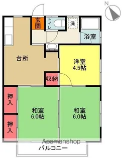 佐川コーポ【2C号室】の間取り